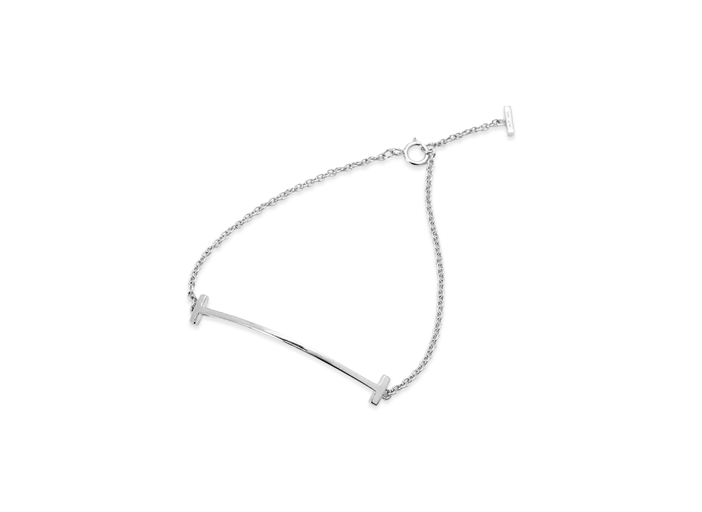Tiffany & Co. Women's T Smile Bracelet "White Gold"