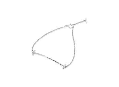 Tiffany & Co. Women's T Smile Bracelet "White Gold"
