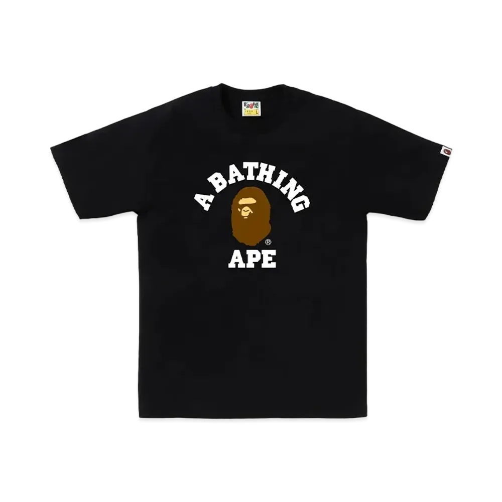 A BATHING APE College Tee "Black"