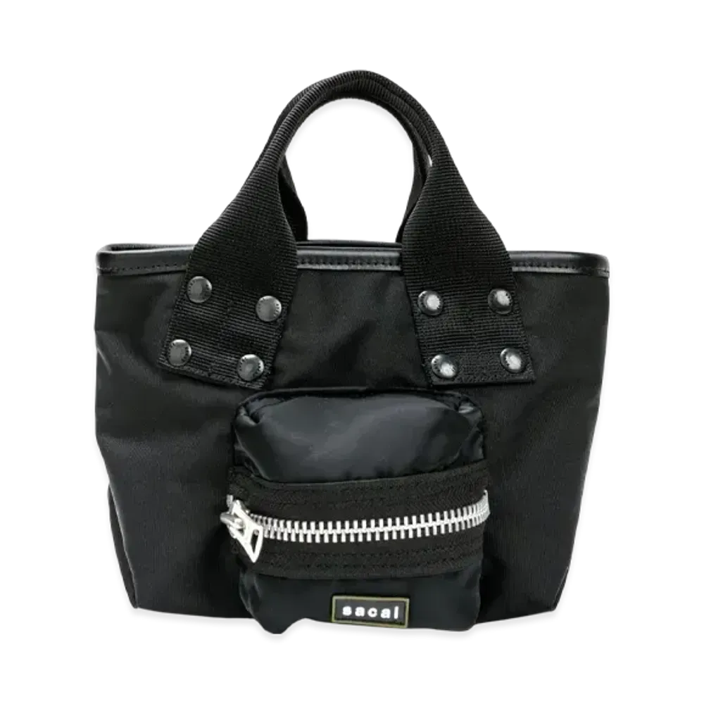 sacai Pocket Tote Bag Small "Black"