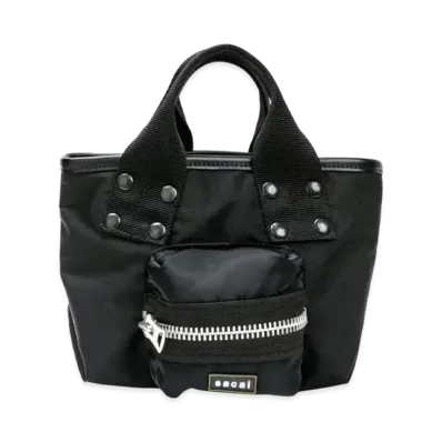 sacai Pocket Tote Bag Small "Black"