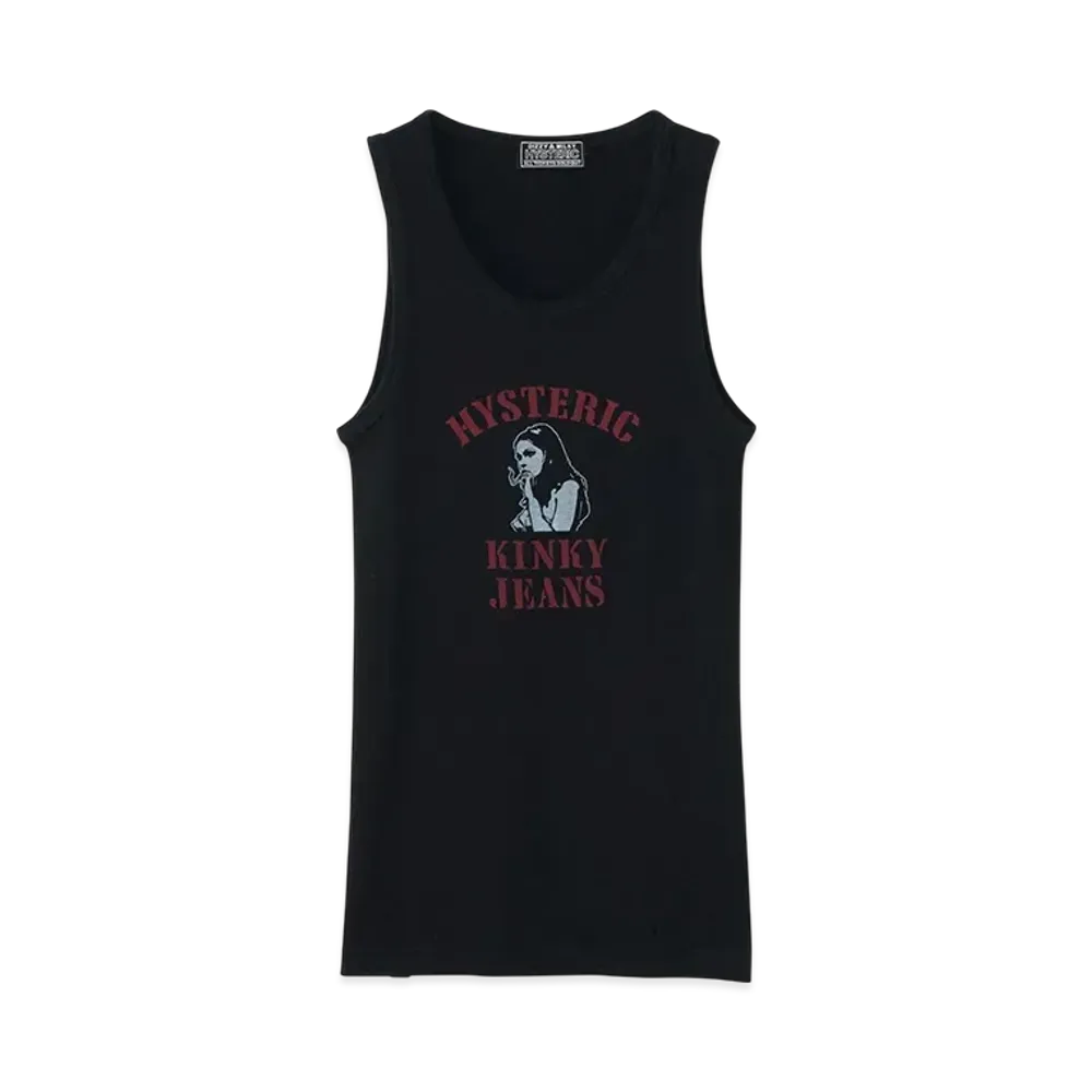 HYSTERIC GLAMOUR Hys Kinky Jeans Tank Top "Black"