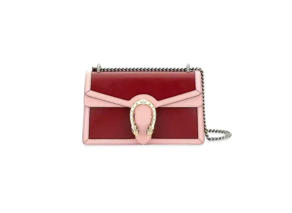GUCCI Dionysus Small Shoulder Bag "Red/Pink"
