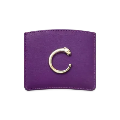 Cartier Panthere de Cartier Small Leather Goods, Card Holder "Purple"