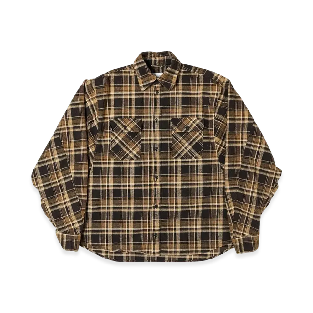 doublet Fade Check Shirt "Brown"