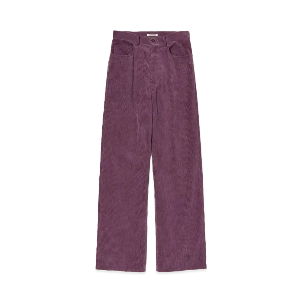 AURALEE Finx Corduroy Pants "Purple"