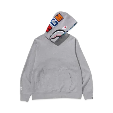 A BATHING APE Abc Camo Shark Pullover Hoodie "Gray"