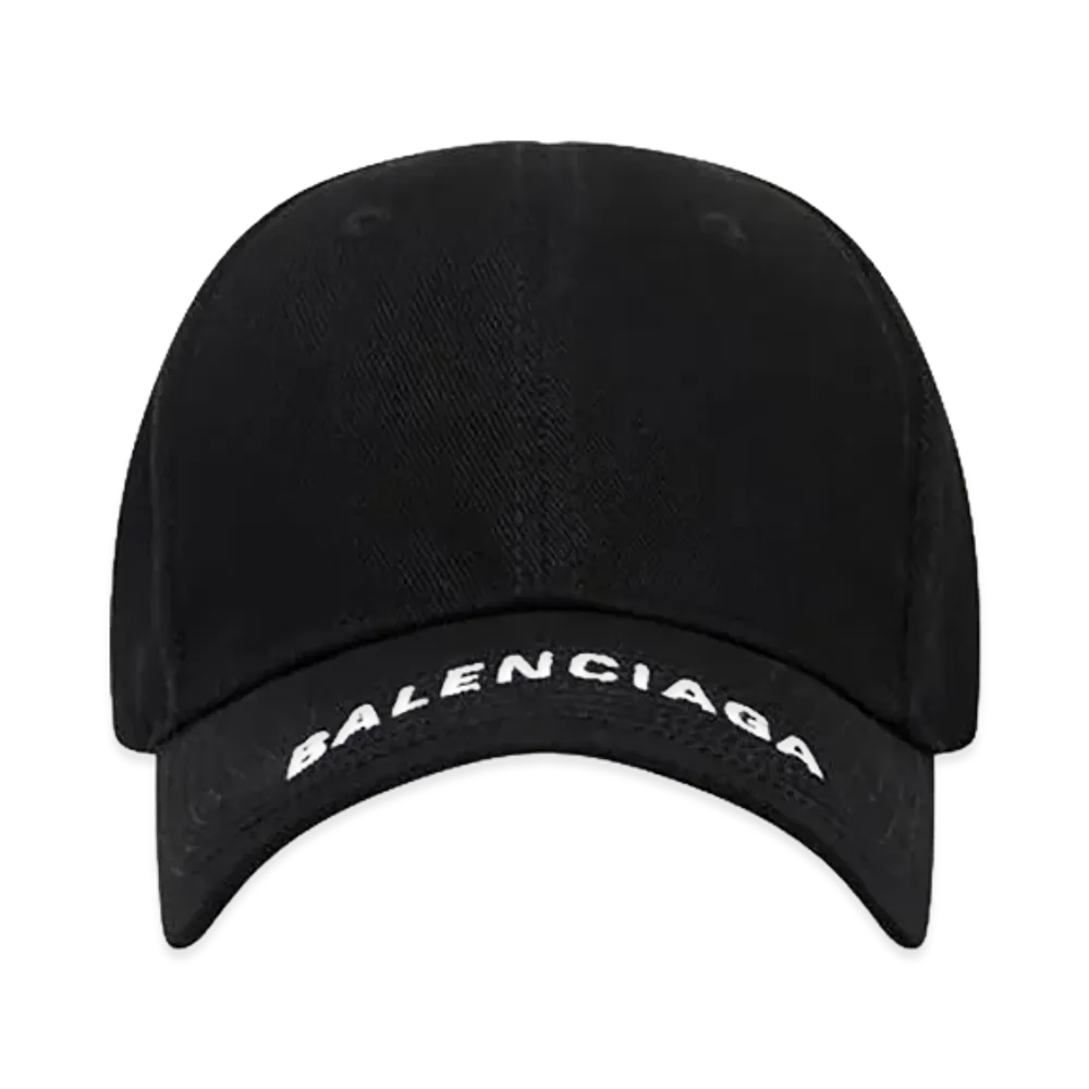 BALENCIAGA Logo Visor Cap "Black"