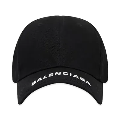 BALENCIAGA Logo Visor Cap "Black"