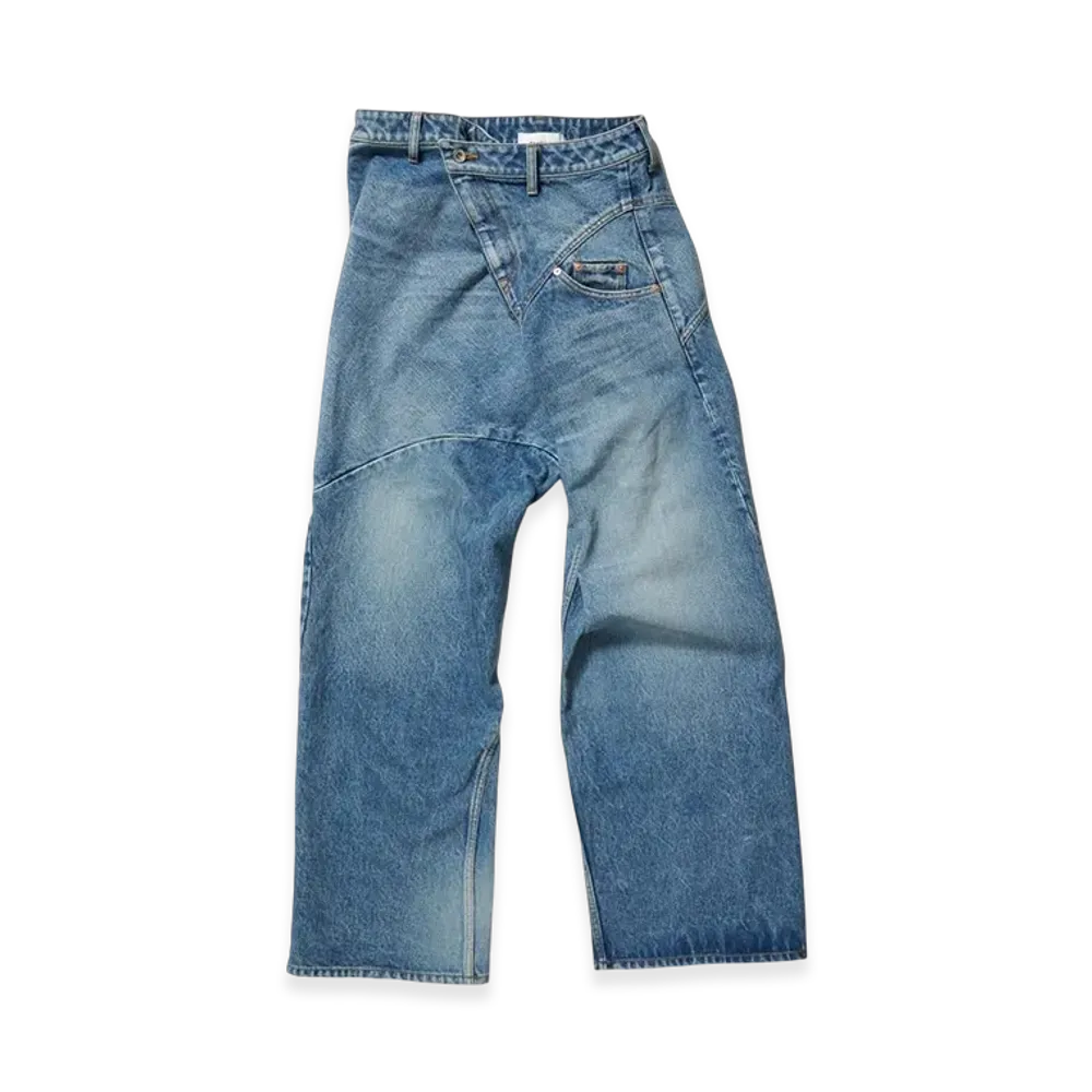 doublet Distorted Cutting Denim Pants "Indigo"