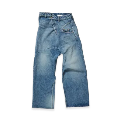 doublet Distorted Cutting Denim Pants "Indigo"