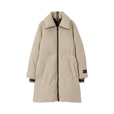 Paul Smith Women's Signature Stripe Long Down Coat "Beige"