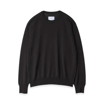 ssstein Wool/Silk Knit Crew Neck LS "Black"