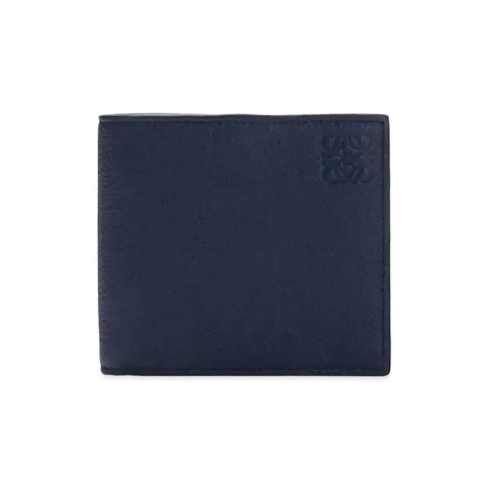 LOEWE Bifold Coin Wallet In Soft Grained Calfskin "Ocean"