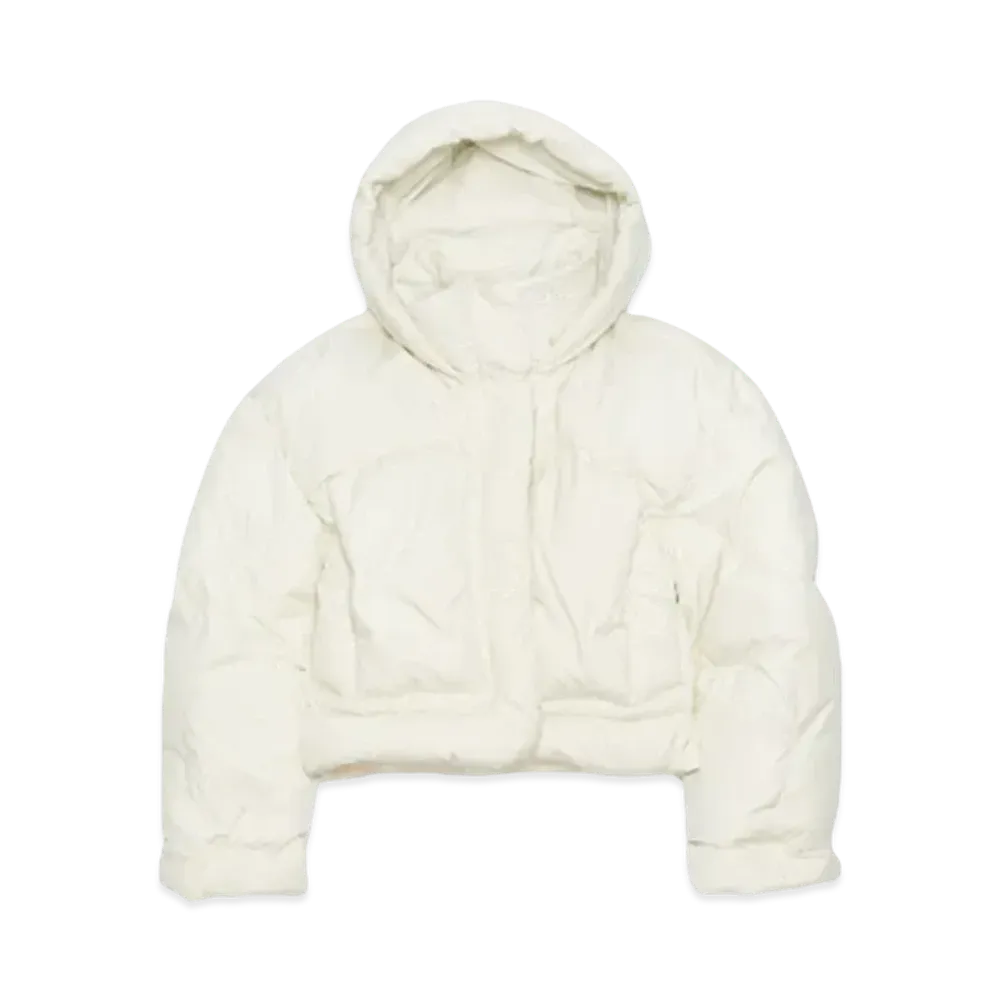 Acne Studios Hooded Puffer Jacket "Porcelain White"