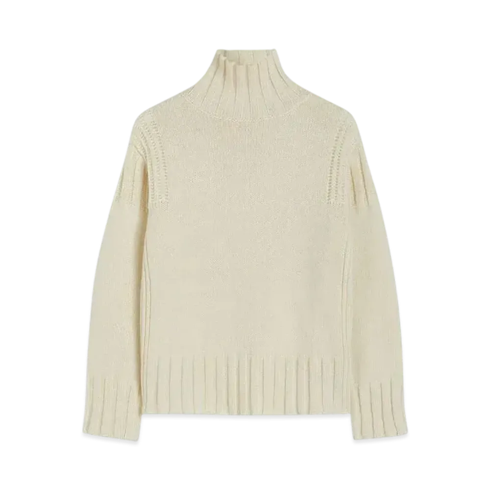 Jil Sander Women's High-Neck Sweater "Coconut"