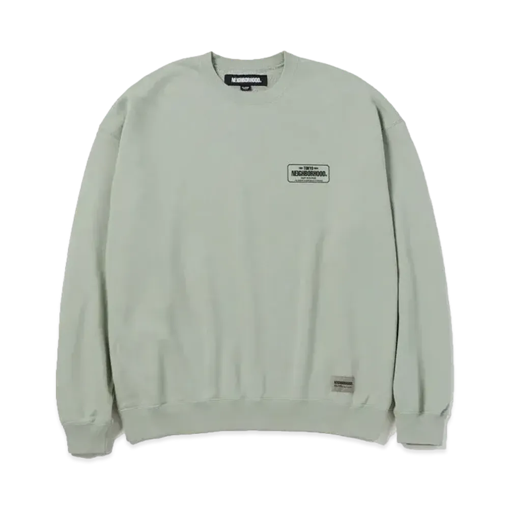 NEIGHBORHOOD Classic Sweat Shirt LS "Sage Green"