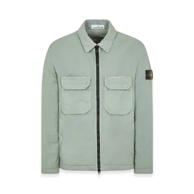 Stone Island Q0721 Opaque Nylon Twill with Primaloft-TC Shirt Jacket - 23FW "Sage Green"
