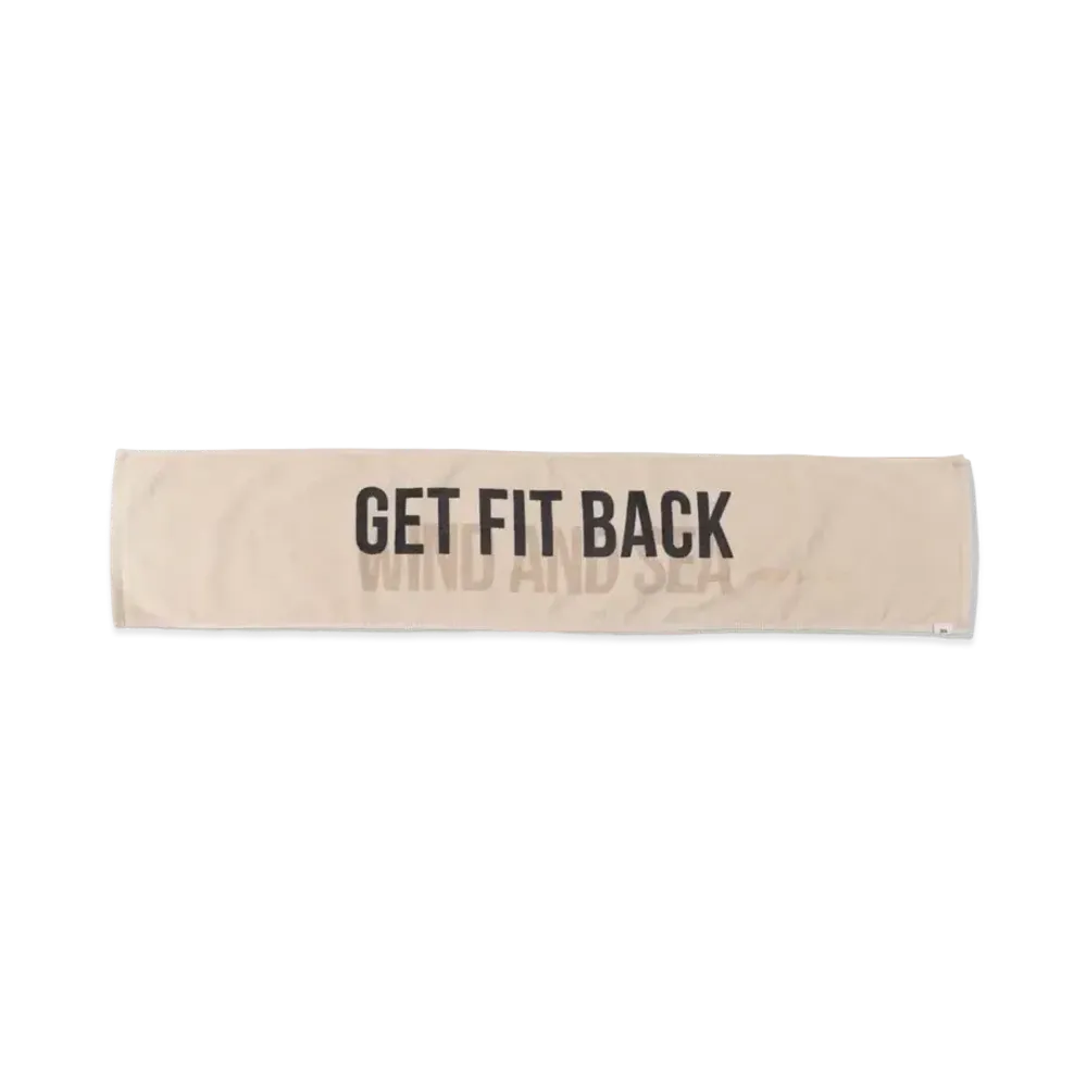WIND AND SEA WDS (GET FIT BACK ) TOWEL "Beige"
