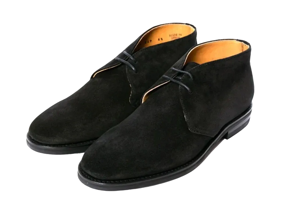 Berwick Chukka Boots HO234 Suede "Black" 369GODABK