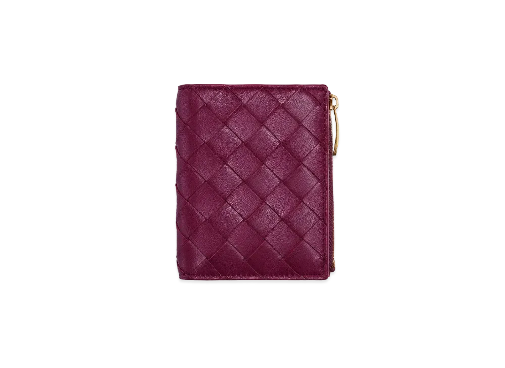 Bottega Veneta Bifold Zipped Wallet "Cinnabar"