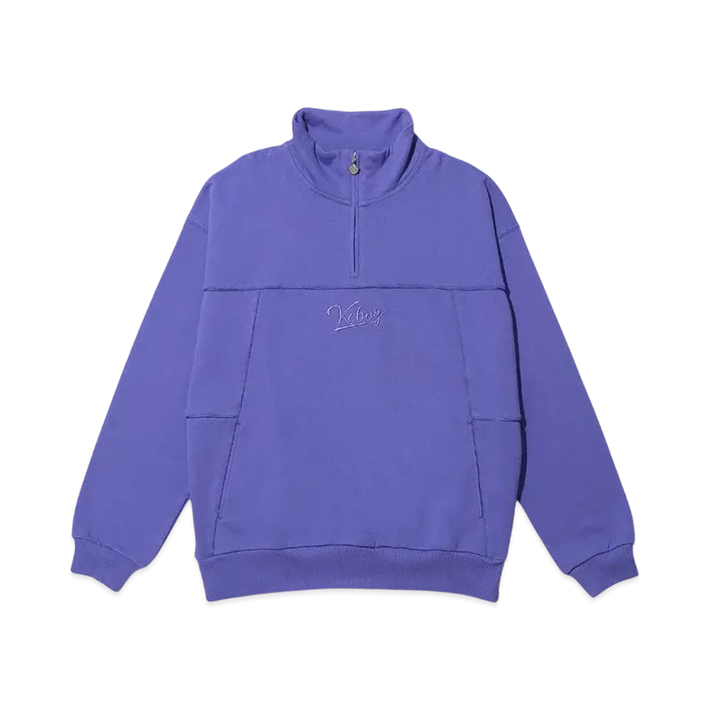 KEBOZ Piping Half Zip Sweat Pullover "Fuji"