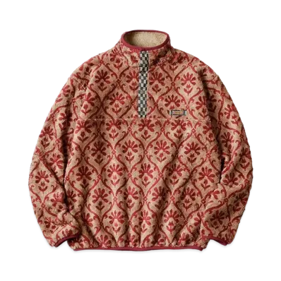 KAPITAL Yosemite Arabesque Pattern Fleece Snap "Beige"