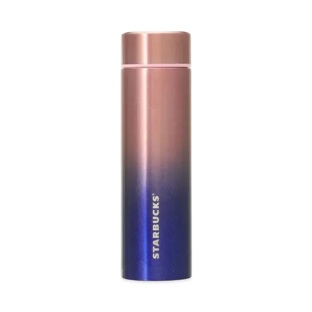 STARBUCKS Holidays 2024 Stainless Steel Bottle Gradation 444ml "Blue/Pink"
