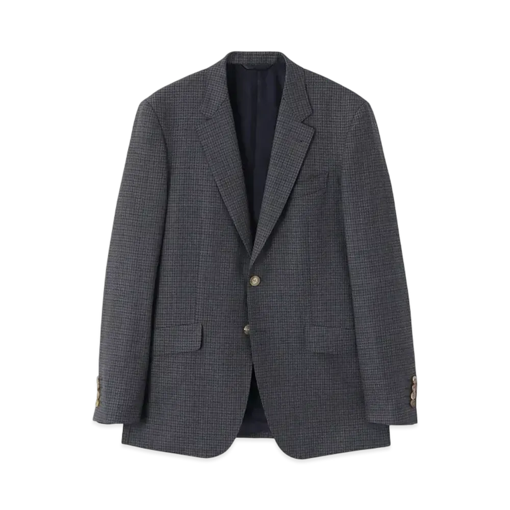 Paul Smith Checked Wool 2B Suit "Gray"