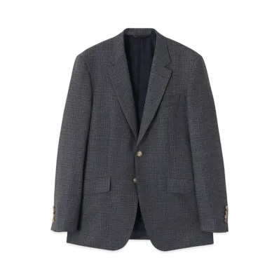 Paul Smith Checked Wool 2B Suit "Gray"