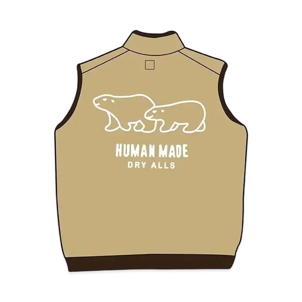 HUMAN MADE vests "Tan"