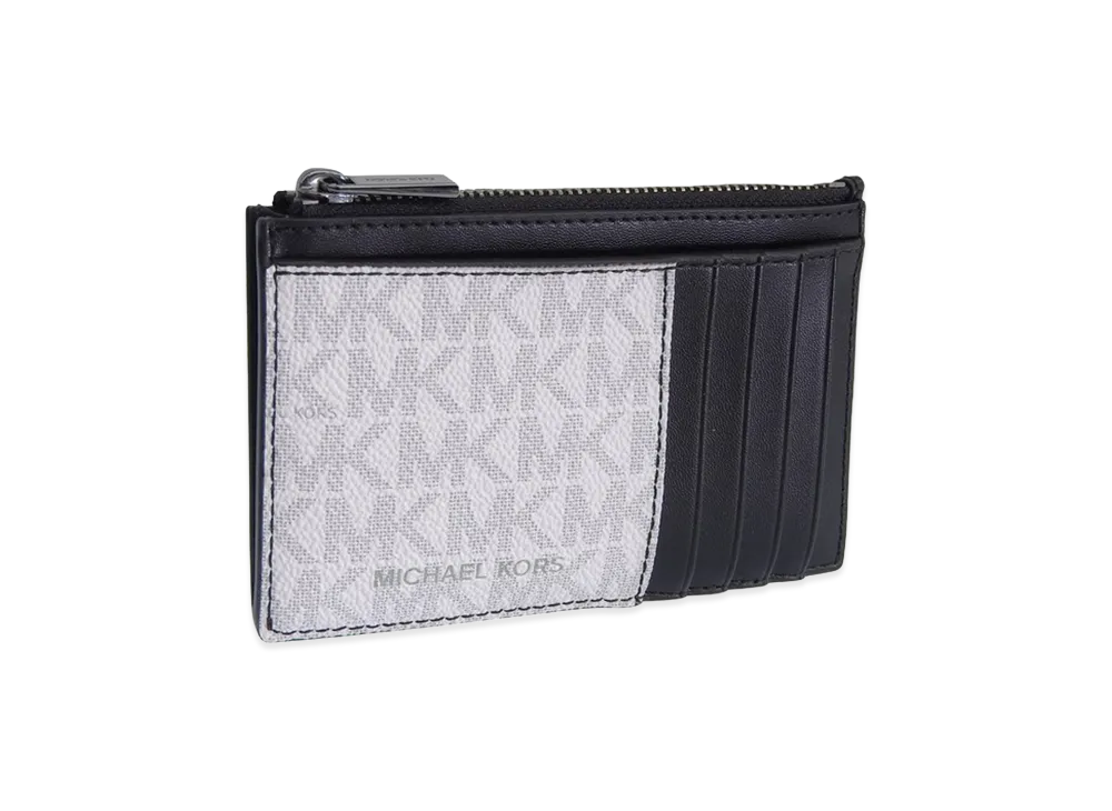 MICHAEL KORS Cooper Slim Zip Wallet "White"