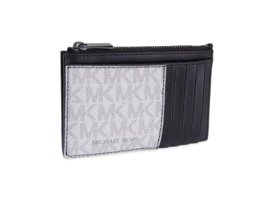 MICHAEL KORS Cooper Slim Zip Wallet "White"