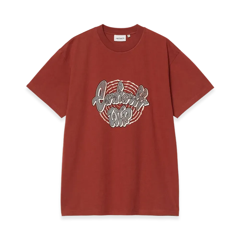 Carhartt WIP S/S Chedda T-Shirt "Dark Brick(Heavy Stone Wash)"