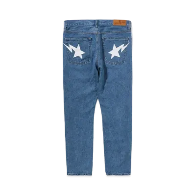 A BATHING APE STA Denim Pants "Light Indigo"