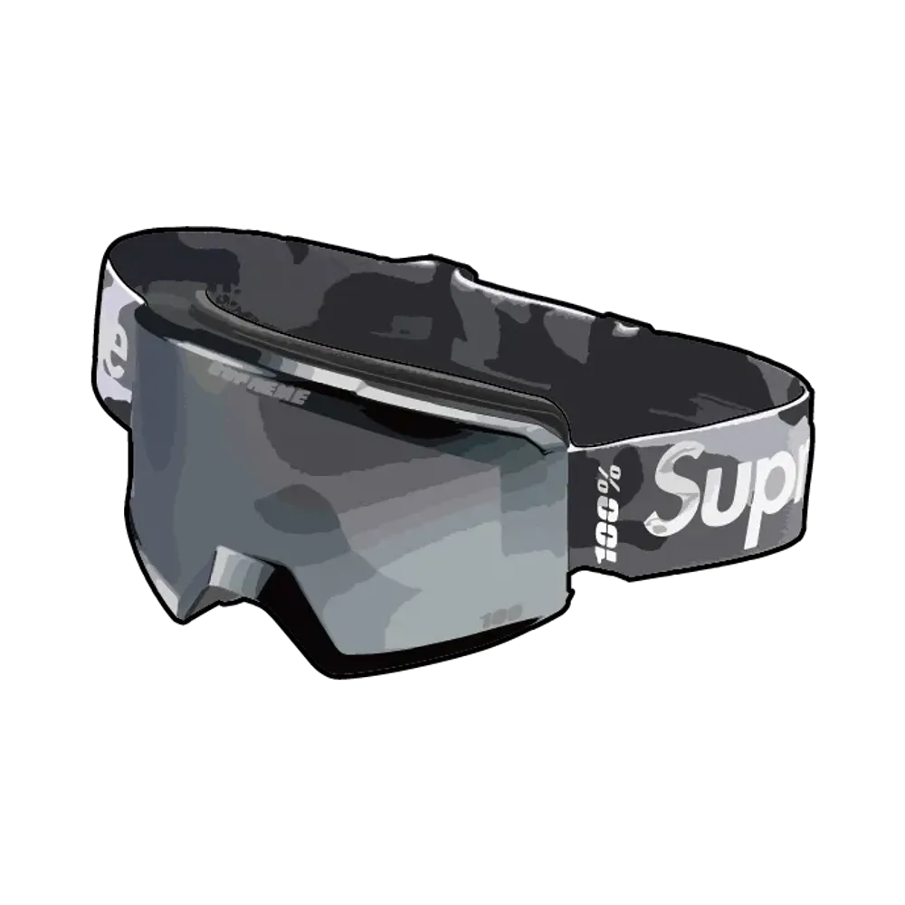 Supreme 100% NORG Goggles "Snow Camo"