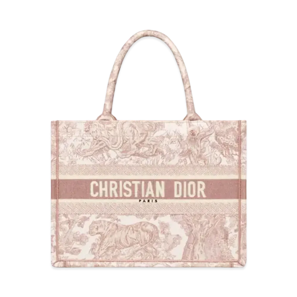 Dior Medium Dior Book Tote Rose Des Vents Toile de Jouy Embroidery "Rose des Vents"