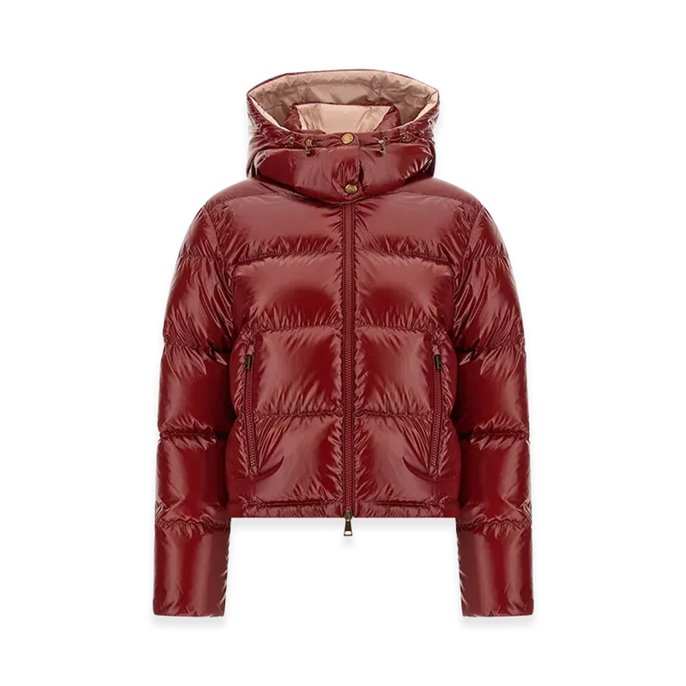 MONCLER Women's Nylon Niveole Down Jacket "Red"