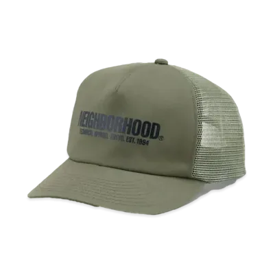 NEIGHBORHOOD Logo Print Mesh Cap "Olive Drab"