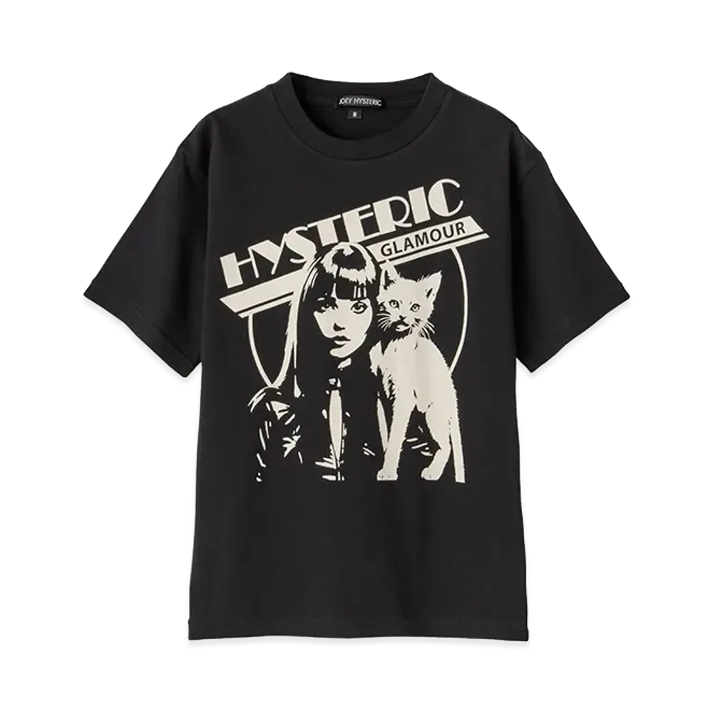 HYSTERIC GLAMOUR Kids Hysteric Woman Cat Tee "Black"