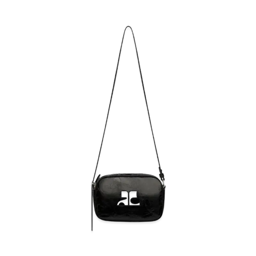 Courreges Reedition Naplack Camera Bag "Black"