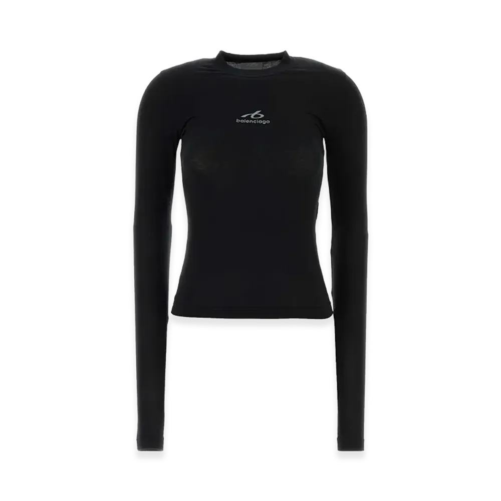 BALENCIAGA Women's Long Sleeve T-Shirt "Black"