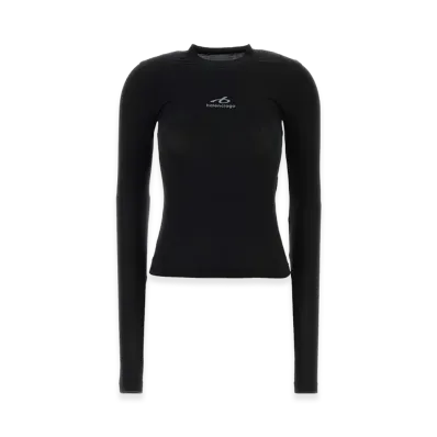 BALENCIAGA Women's Long Sleeve T-Shirt "Black"
