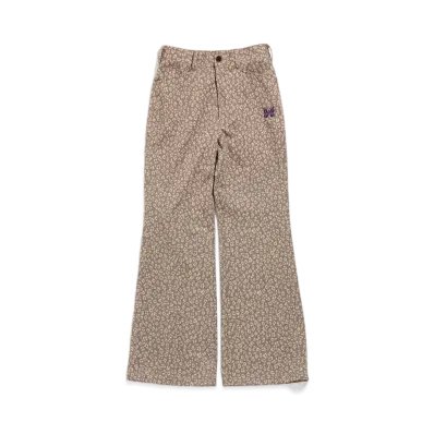 Needles FLARED STUDENT PANT - POLY JQ.(FOR WOMEN) "Leopard"