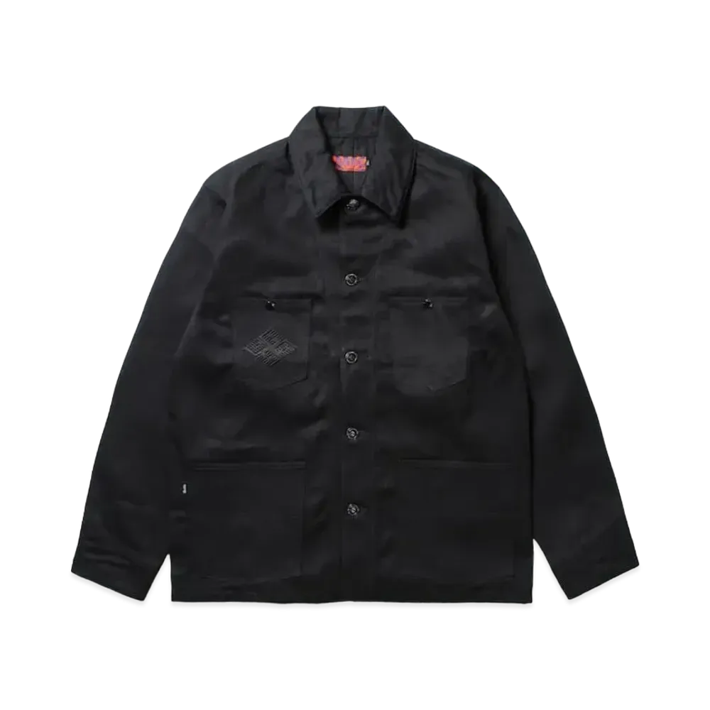 APHRODITEGANG Hemp Logo Denim Jacket "Black"
