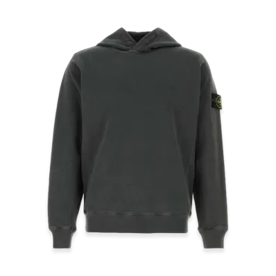 Stone Island 6100037 Malfile Fleece Old Effect Hooded Sweatshirt - 25SS "Steel Grey"