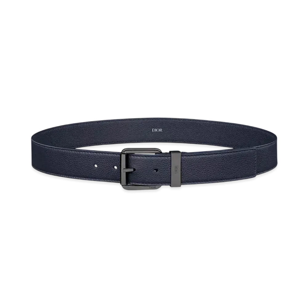 Dior Grained Calfskin, 35mm "Navy Blue"