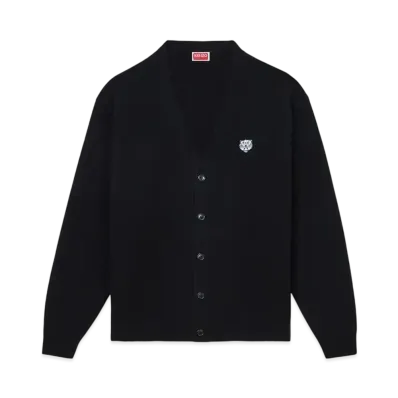KENZO 'Happy Tiger' Embroidery Cardigan "Black"
