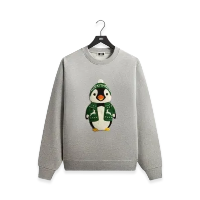 Kithmas Penguin Nelson Crewneck "Medium Heather Grey"