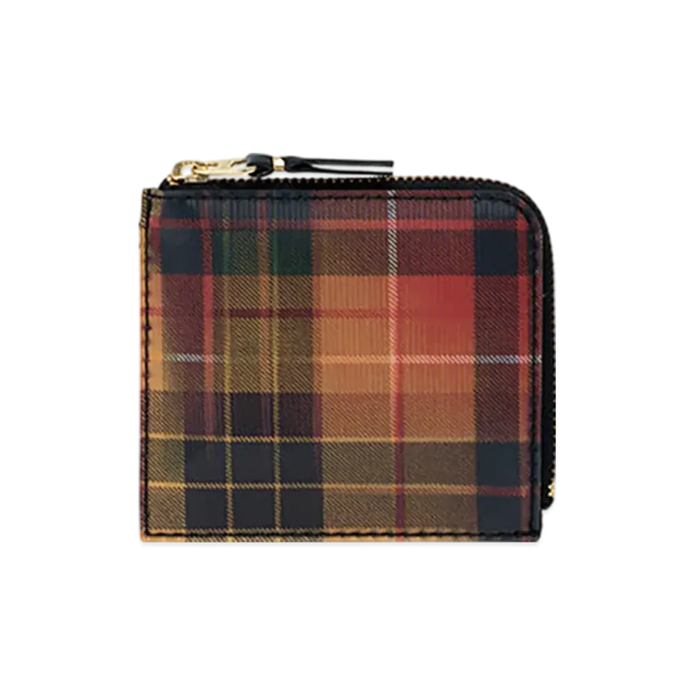 COMME des GARCONS Wallet Lenticular Tartan A "Red/Yellow"
